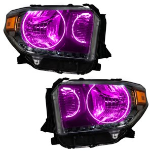 Toyota Tundra Headlight Assembly - ORACLE Lighting - Dual Halo Kit - ColorSHIFT w/ BC1 Controller - `14-`17